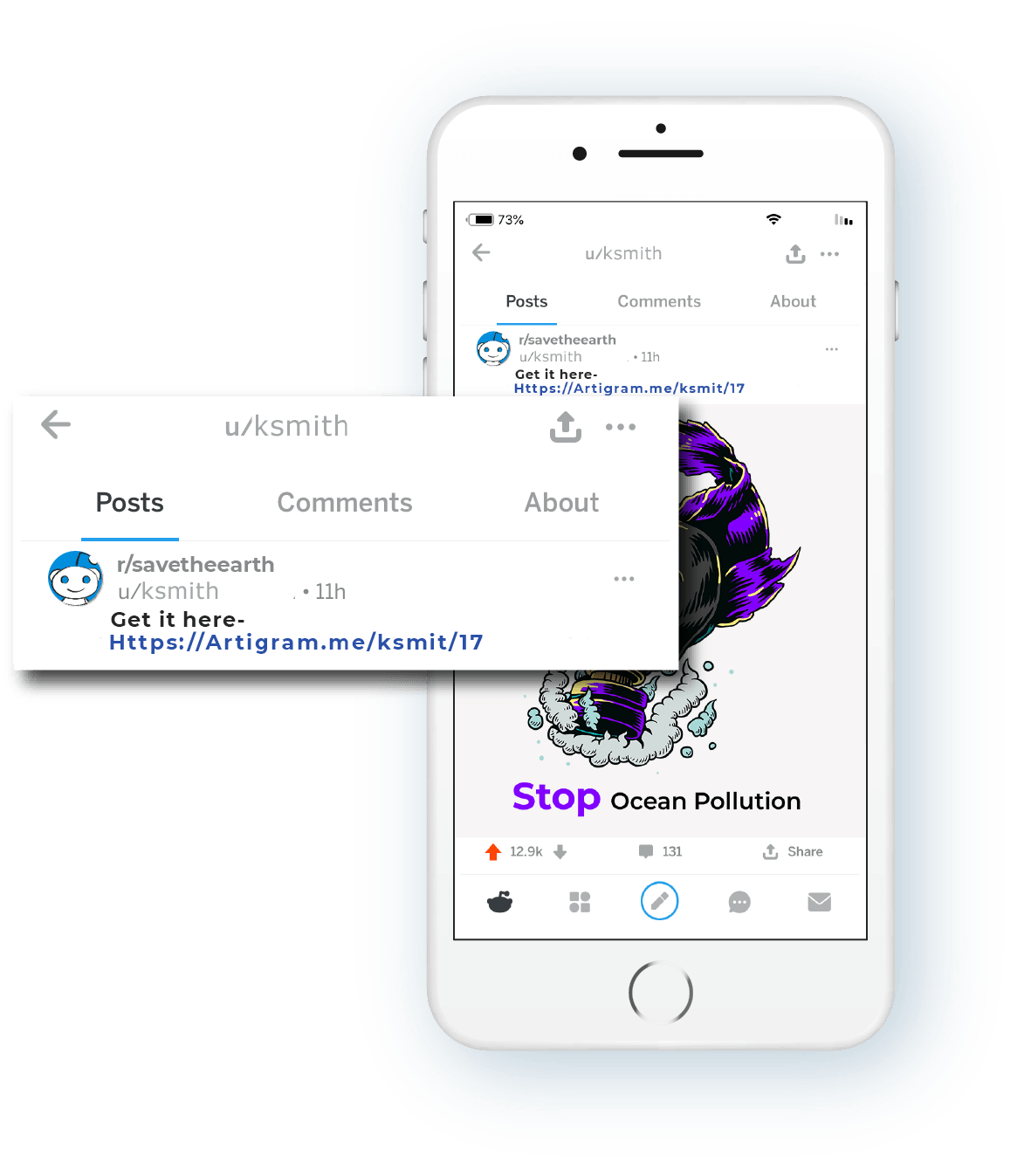 Artigram for reddit